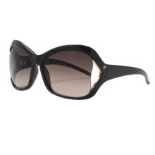 Electric Heartache Sunglasses (For Women) in Gloss Black/Brown Gradient - Closeouts