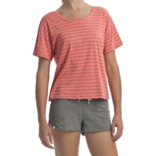 Element Naomi T-Shirt - Cotton Jersey Knit, Short Sleeve (For Women) in Papaya - Closeouts