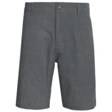 Element Owens Check Shorts (For Men) in Dark Charcola Heather - Closeouts