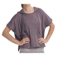 Element Regent Hooded Poncho - Cotton Jersey, Short Sleeve (For Women) in Orchid - Closeouts