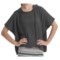 Element Regent Hooded Poncho - Cotton Jersey, Short Sleeve (For Women) in Shadow