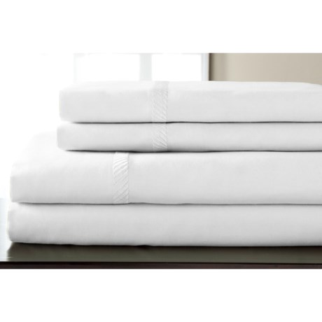 Elite Home Verona Cotton Wrinkle Resistant Sheet Set - Full, 300 TC