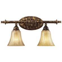 Elk Lighting Bedminster 2-Light Bath/Bar Vanity in Burnt Gold Leaf Finish - Closeouts