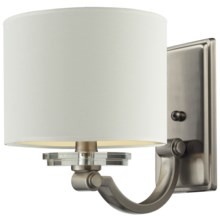 Elk Lighting Montauk 1-Light Wall Lamp with Shade in Pewter W/White - Closeouts