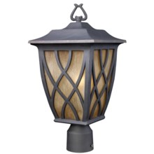 Elk Lighting Shelburne 1-Light Outdoor Pier - Post Mount in Weathered Charcoal - Closeouts