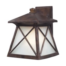 Elk Lighting Spencer 1-Light Outdoor Sconce - Wall Mount, Large in Hazelnut Bronze - Closeouts