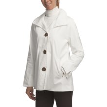 Ellen Tracy Outerwear Signature Rain Kimono (For Women) in White - Closeouts
