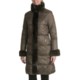 Ellen Tracy Outwear Quilted Down Coat - Faux-Fur Trim (For Women)