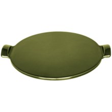 Emile Henry Flame Pizza Stone - 14.5” in Olive - Closeouts