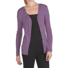 Emu Centerside Cardigan Sweater - Merino Wool, Lightweight (For Women) in Purple - Closeouts