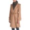 Emu Harrington Hooded Wrap Jacket - Merino Wool (For Women) in Taupe