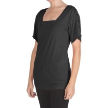 Emu Kioba Shirt - Merino Wool, Short Sleeve (For Women) in Black - Closeouts