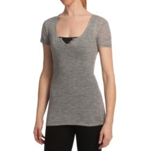 Emu Pambula T-Shirt - Merino Wool, Short Sleeve (For Women) in Grey Marle - Closeouts