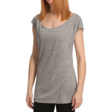Emu Woonona Merino Wool T-Shirt - Short Sleeve (For Women) in Grey Marle - Closeouts