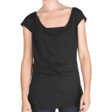 Emu Woonona Oversized T-Shirt - Merino Wool, Short Sleeve (For Women) in Black - Closeouts