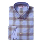 Equilibrio Gingham Plaid Sport Shirt - Egyptian Cotton, Long Sleeve (For Men)