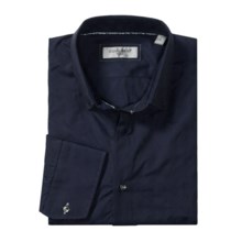 Equilibrio Stripe Sport Shirt - Long Sleeve (For Men) in Navy - Closeouts