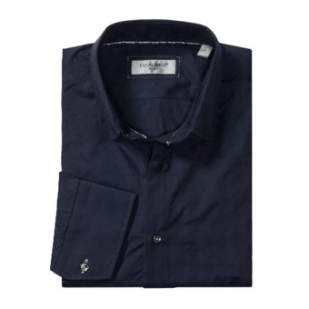 Equilibrio Stripe Sport Shirt - Long Sleeve (For Men) in Navy