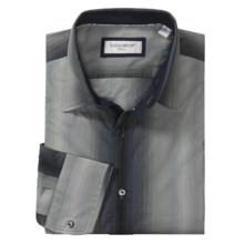 Equilibrio Tonal Stripe Sport Shirt - Long Sleeve (For Men) in Grey - Closeouts