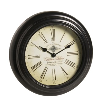 Equity by La Crosse Technology Metal Wall Clock - 10" in Black
