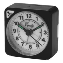 Equity by La Crosse Technology Quartz Travel Alarm - Analog in Black - Closeouts