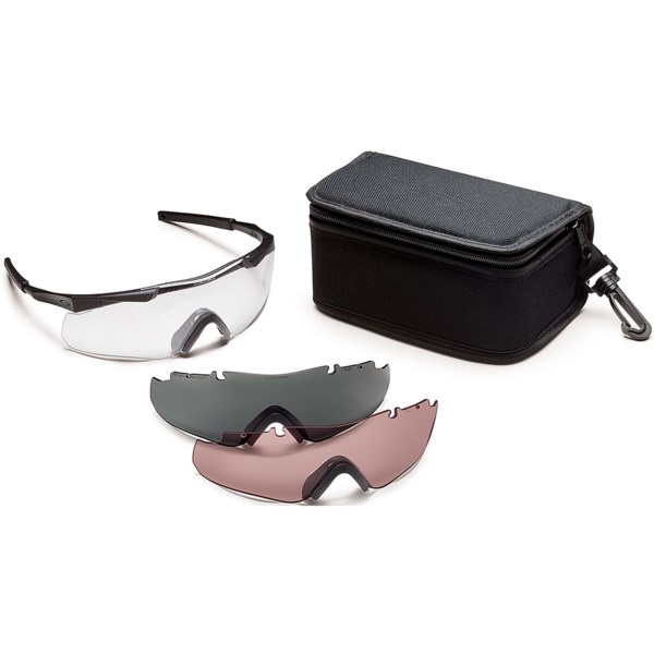 Smith Optics Elite Aegis Compact Shooting Glasses - Three Interchangeable Lenses, Range Kit