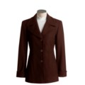 Trendz Single-Breasted Pea Coat with Turned-Back Cuffs (For Women)