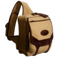 Australian Bag Outfitters Jackaroo Messenger Bag - Canvas, Leather Trim
