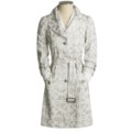 Eye Metallic Trench Coat - Cotton-Rich, ¾ Sleeve (For Women)