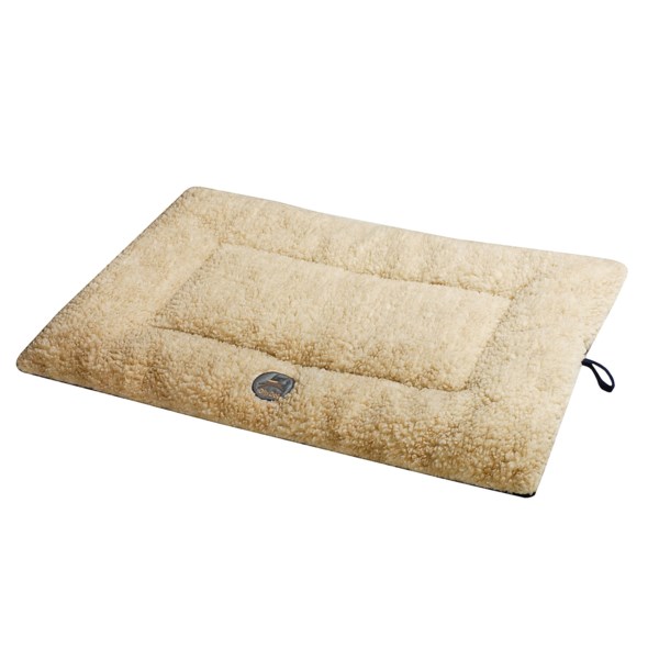 Ollydog Berber Fleece Microsuede Dog Bed - 30x20x2&quot;, Medium