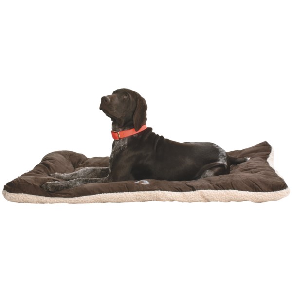 Ollydog Berber Fleece-microsuede Dog Bed - 23x36x2&quot;, Large