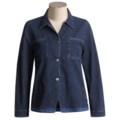 Blue Willi's Stretch Denim Jacket with Chest Pockets (For Women)