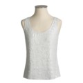 Z by Zelda Stretch Jersey Tank Top - Square Pailletes (For Women)