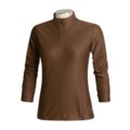 Snow Angel Doeskin Zip Turtleneck Base Layer Shirt - Long Sleeve (For Women)