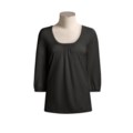 Lilla P Jersey Scoop Neck Shirt - Pima Cotton, ¾ Sleeve (For Women)