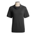 Cullen Cashmere Cowl Neck Sweater - Short Sleeve (For Women)