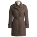 Cole Haan Outerwear Signature Quilt Coat with Lambskin Trim - Insulated (For Women)