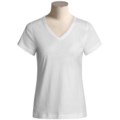 Kial Perfect Cotton T-Shirt - V-neck, Short Sleeve (For Women)