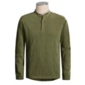 Weekendz Off Textured Henley Shirt - Cotton, Long Sleeve (For Men)