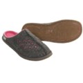 Simple Felted Wool Underlay Slippers - Organic-Recycled Materials (For Women)