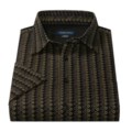 Toscano Washable Silk Shirt - Mini Waffle Weave, Short Sleeve (For Men)