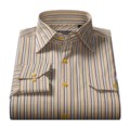 Barry Bricken Cotton Sport Shirt - Variegated Stripe, Long Sleeve (For Men)