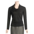 Lafayette 148 New York Wool Lace Shirt - Cowl Neck, Long Sleeve (For Women)