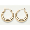 Prime Art Hoop Earrings - 18K Gold-Plated Sterling Silver (For Women)