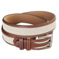 Leather Island by Bill Lavin Belt with Mesh Insert - 30mm (For Men)