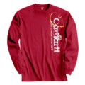 Carhartt Distressed Logo T-Shirt - Long Sleeve (For Men)