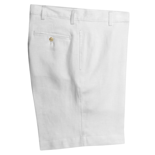 Solid Linen Shorts