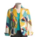 Barry Bricken Geometric Jacket - Stretch Cotton (For Women)