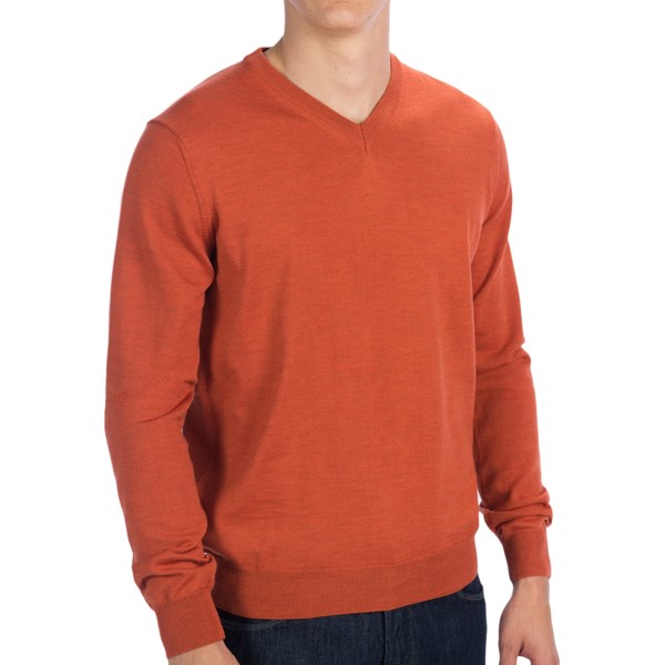 Toscano V-neck Sweater - Merino Wool (for Men)