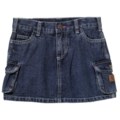 Carhartt Denim Cargo Skirt and Bike Shorts (For Little Girls) 108695